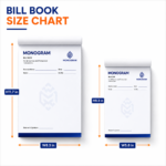 Black and White Printed Bill Books