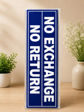 No Exchange No Return PVC Sign Board Pack of 4