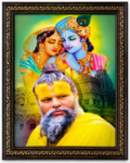 12x18 Inch Radha Krishna HD Printed
