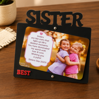 Personalized Sister Wooden Photo Frame
