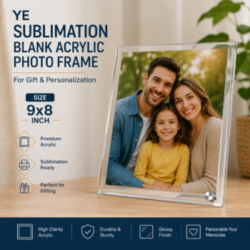 Sublimation Blank Acrylic Photo Frame 9x9 Inch
