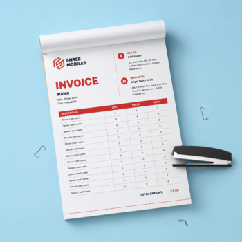 A4 Size Bill Book