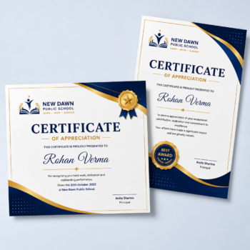 Premium Finish Certificates