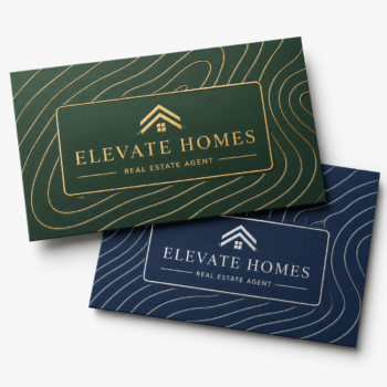 Raised Foil Business Cards