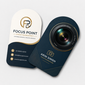 U Shape Business Card