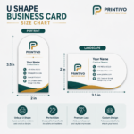 U Shape Business Card