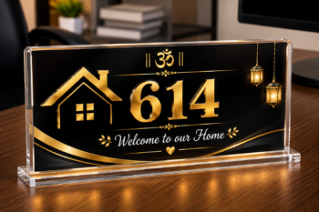 Premium Acrylic House Number Name Plate